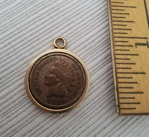 Antiker Münzanhänger/Charm von 1904 - Bild 1 von 2