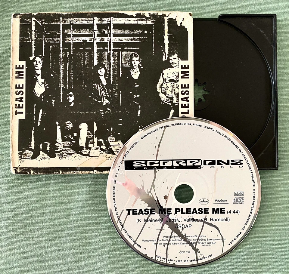 Scorpions     **PROMO CD**    Tease Me, Please Me - Image 1 of 1
