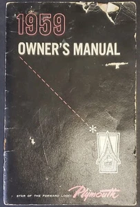 Manual del propietario de Plymouth 1959. Manual del propietario de Plymouth 1959. #PM-01 - Imagen 1 de 5