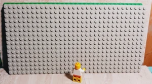 LEGO Star Wars Old Light Gray Baseplate THIN 16x32 Standard Old School SW Build - Picture 1 of 1