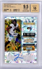 2018 Contenders Draft Picks Jmon Moore Cracked Ice RC Auto 15/23 BGS 9.5/10..