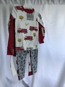 Carters 12M Fire Dept Pjs. 4 Pieces  - Picture 1 of 7