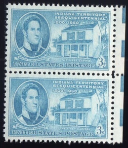 Scott #996- Indiana Territory Sesquicentennial Pair of Stamps - MNH - Picture 1 of 1