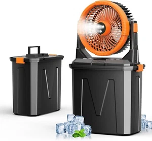Portable Misting Remote-Controlled Camping Fan w/ 20000Mah Rechargeable Battery - Picture 1 of 9