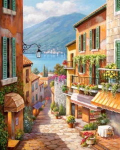 Paint By Numbers (Rolled) - Italian Steps - 40x50cm DIY paint kit - AU stock - Picture 1 of 3