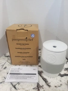 Pampered Chef Ceramic Egg Cooker New In Box #1529 Single Cakes Desserts - Picture 1 of 5
