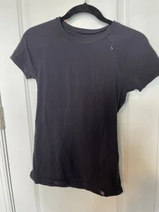Camisa negra de manga corta Zobha para mujer talla XS con sujetador incorporado y bolsillo con cremallera - Imagen 1 de 7