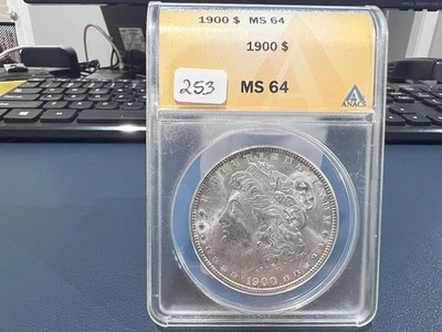 1900 $1 Morgan Dollar Anacs MS 64 (GZ) - Image 1 of 2