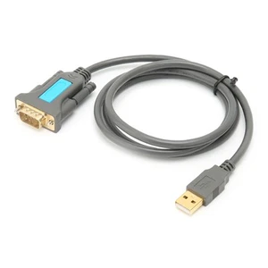 Mindpure Serial Port Cable US015 USB To DB9 RS‑232 Male To Male Computer Conv CB - Afbeelding 1 van 23