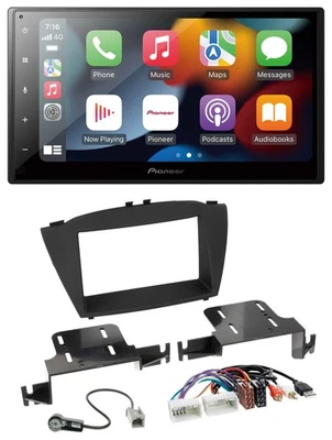 Pioneer DAB Bluetooth 2DIN USB MP3 Autoradio für Hyundai ix35 ab 13 AUX USB - Bild 1 von 4