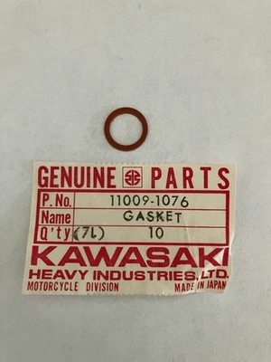 1980-2024 Kawasaki KX KDX KLR KLX KFX Teryx junta de válvula flutuante fabricante de equipamento original 11009-1076 - Imagem 1 de 4