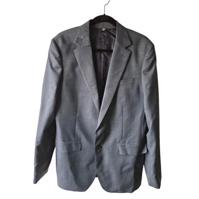 Chaqueta Blazer Bonobos Calce Ajustado Mezcla Lana 40L Azul Gris Tollegno 1900 Italia Nueva Sin Etiquetas Foto 1 de 4