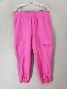 Pantalones cargo de secado rápido para mujer grandes rosa cintura elástica ligeros jogger de nailon - Imagen 1 de 20