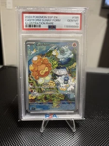 2024 Pokémon SSP Castform Sunny Form Illustration Rare PSA 10 - Picture 1 of 2