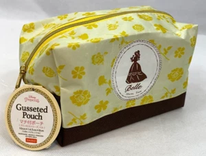 New! Disney Princess Belle Gusseted Zipper Pouch 8X4" NWT - Picture 1 of 13