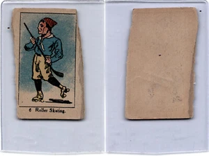 W542, Streifenkarte, Sportzeichnungen, 20er Jahre, #6 Rollschuhlaufen - Bild 1 von 1