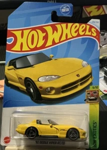 2024 Hot Wheels HW Exotics 6/10 '92 Dodge Viper RT/10 gelb 218/250 - Bild 1 von 2