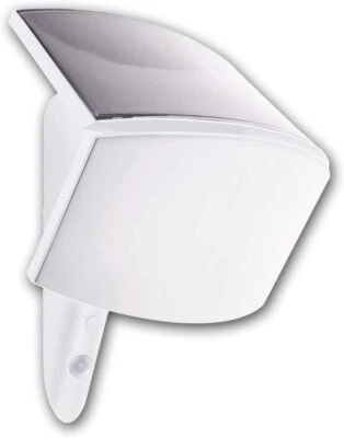 Solarlampe außen, LED Strahler mit Bewegungsmelder, Aussenleuchte 250lm weiß - Bild 1 von 4