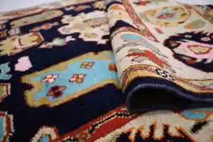 Oushak Antique Dark Navy Blue Contemporary Hand-Made Rugs for your living area. - Picture 1 of 8