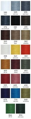 Fil au Chinois 30 Meters No.40 Twisted Waxed Linen Thread Capsules 0.5mm 23color - Image 1 of 4