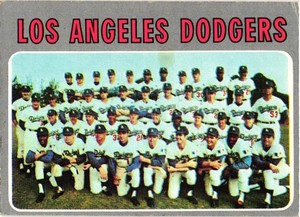 Vintage 22 Card Lot 1970 Los Angeles Dodgers NRMT
