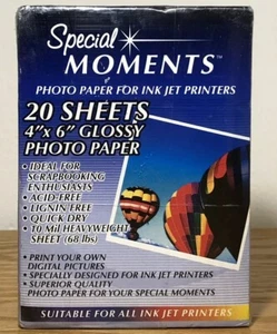 Special Moments 4"x6" Glossy Photo Paper Ink Jet Printers - 160 Sheets Total* - Picture 1 of 5