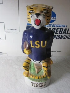 VTG 1974 McCORMICK LSU MIKE THE TIGER FOOTBALL DECANTER ALL ORIGINAL BEAUTY 🐯 - Picture 1 of 6