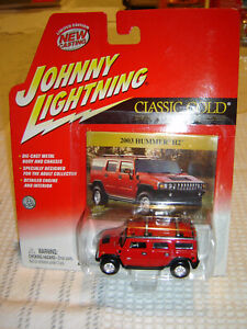 Johnny Lightning CLASSIC GOLD COLL. RED '03 HUMMER H2  1/64 NEW