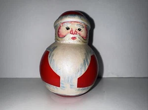 Vintage Roly Poly Tin Santa Claus Ringing/Chime Inside. - Picture 1 of 7