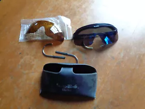 Bolle Edge Action Sportbrille Sonnenbrille Ersatzarme Etui blau braune Gläser - Bild 1 von 8