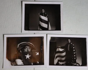 Press Photo Howard Hesseman POLAROID TEST PHOTOS AMERICAN FLAG magazine - Picture 1 of 4