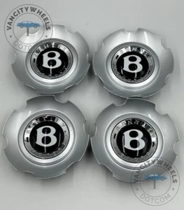 Juego de 4 tapas centrales para rueda Bentley Continental Flying Spur 3W0601171C plateada - Imagen 1 de 7