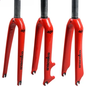 14/16/18/20/22inch BMX Folding Bike Carbon Fiber Hard Fork Bicycle Front Forks - Picture 1 of 24