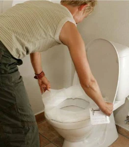 nemt&rent™ Toilettenauflage Einweg WC-Papiersitz 10er Pack by BRIX - Bild 1 von 1