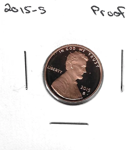 2015-S Lincoln Cent Proof Cover