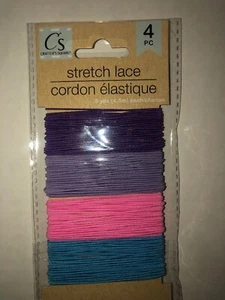 4 Color Stretch Elastic For Facemask 20 Yards - Picture 1 of 3