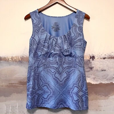 Camiseta sin mangas PATAGONIA para mujer L BANDHA azul cachemir ropa deportiva senderismo fitness gimnasio Foto 1 de 4
