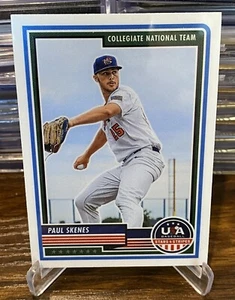 MLB Draft Pick #1 - Paul Skenes 2023 Panini USA Baseball Stars & Stripes - Picture 1 of 2