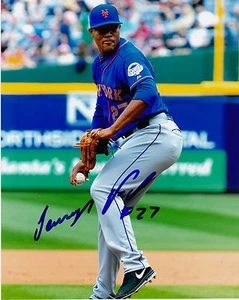 JEURYS FAMILIA NEW YORK METS ACTION SIGNED 8x10 - Picture 1 of 1