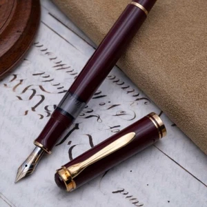 Pelikan - M600 Burgundy Old Style W-Germany 1988-90 - Fountain - FP M NIB 14C - Picture 1 of 9