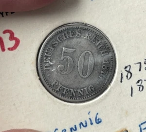1876 A Alemania 50 peniques - plata L2 - Imagen 1 de 2