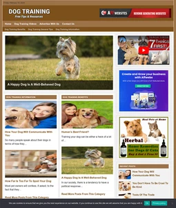 Dog Training Website Business For Sale: Ready-to-Launch with Free Installation - Picture 1 of 3