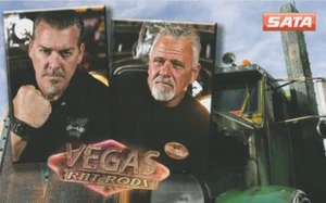 2017 Travis Deeter + Dan Goggins WelderUp Vegas Rat Rods SATA SEMA Promo Card - Picture 1 of 1