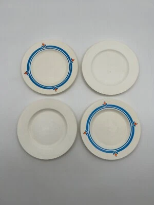 Fisher Price Fun With Food Family Dinnerware REPLACEMENT 4pc plate set VTG 1987 - Imagem 1 de 4