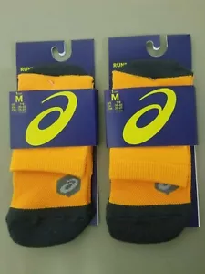 New Asics Unisex Merino 2 Pack Running Cushion Quarter Socks. - Picture 1 of 4