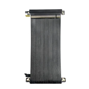 PCI E PCIe 5.0 X16 Riser Cable Plated Shielded Double Reverse PCI Express Gen5 - Picture 1 of 16