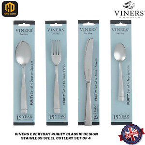 Viners Everyday Purity Classic Design Stainless Steel Cutlery Set of 4