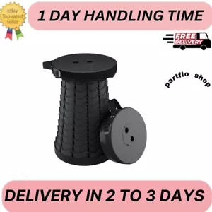 Portable Telescopic Stool Foldable Camping Hiking Chair Collapsible Seat Fishing - Picture 1 of 1