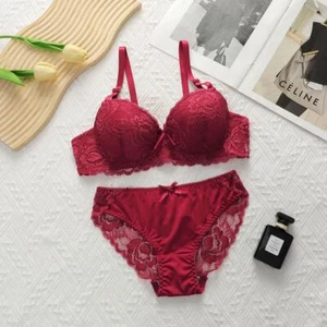 2-piece Sexy Floral Lingerie Set Push Up Bra and Panty Underwear for Women - Picture 1 of 26