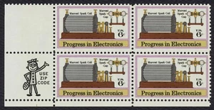 #1500 6c Marconi Spark Coil, Zip Block [LL] **ANY 5=FREE SHIPPING** - Picture 1 of 1